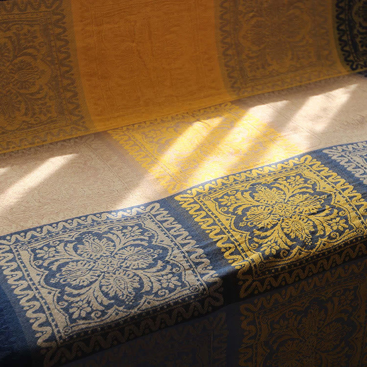 150x190cm Tibetische Decke Bunte Blume Muster Gemütliche Werfen