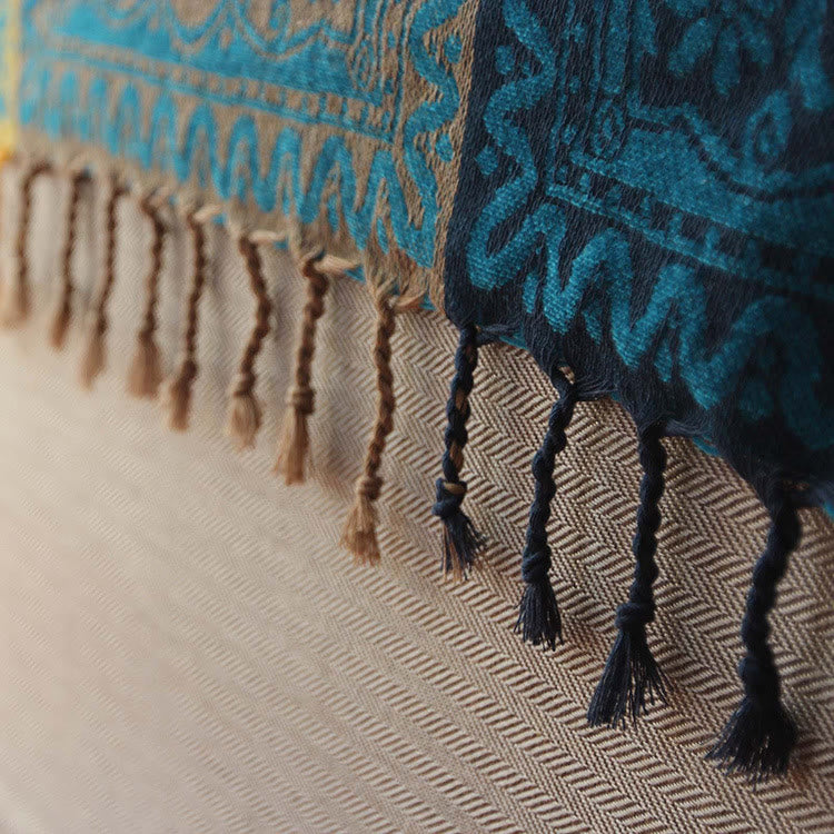 150x190cm Tibetische Decke Bunte Blume Muster Gemütliche Werfen