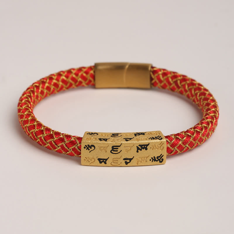 15 cm blaues Om Mani Padme Hum Seilarmband für Schutz und Glück