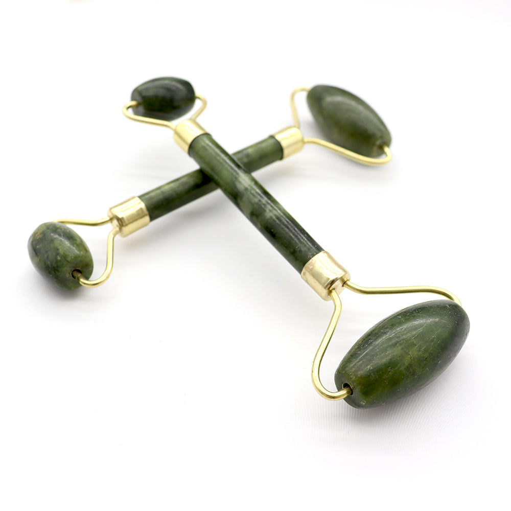 15cm Green Jade Stone Facial Massage Roller