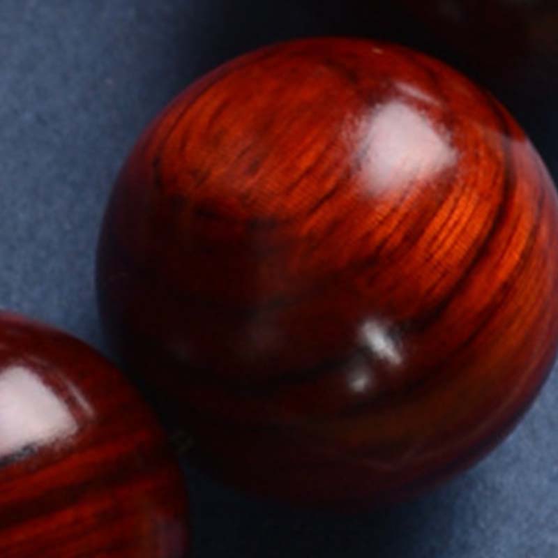 15 mm kleines Blatt-Buddha-Schutzarmband aus rotem Sandelholz