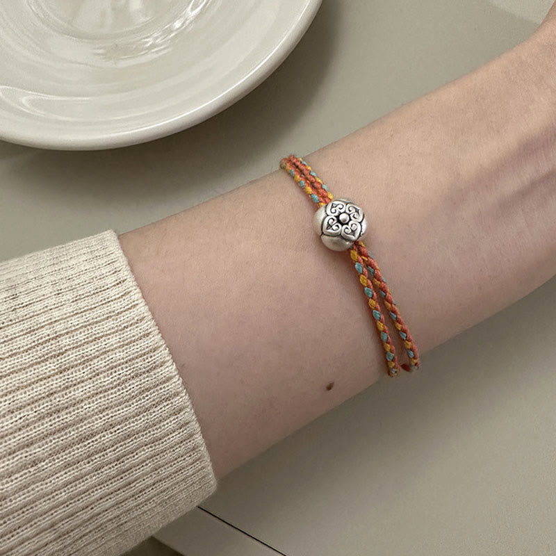 Sterling Silver Multicolored Luck Bracelet | Spiritual Protection