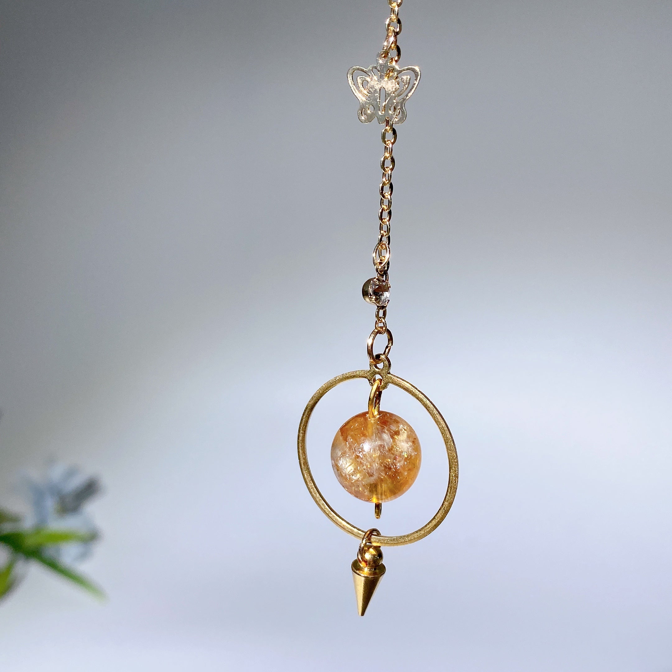 16 cm großes Kristall-Heilpendel für Energie- und Chakra-Balance