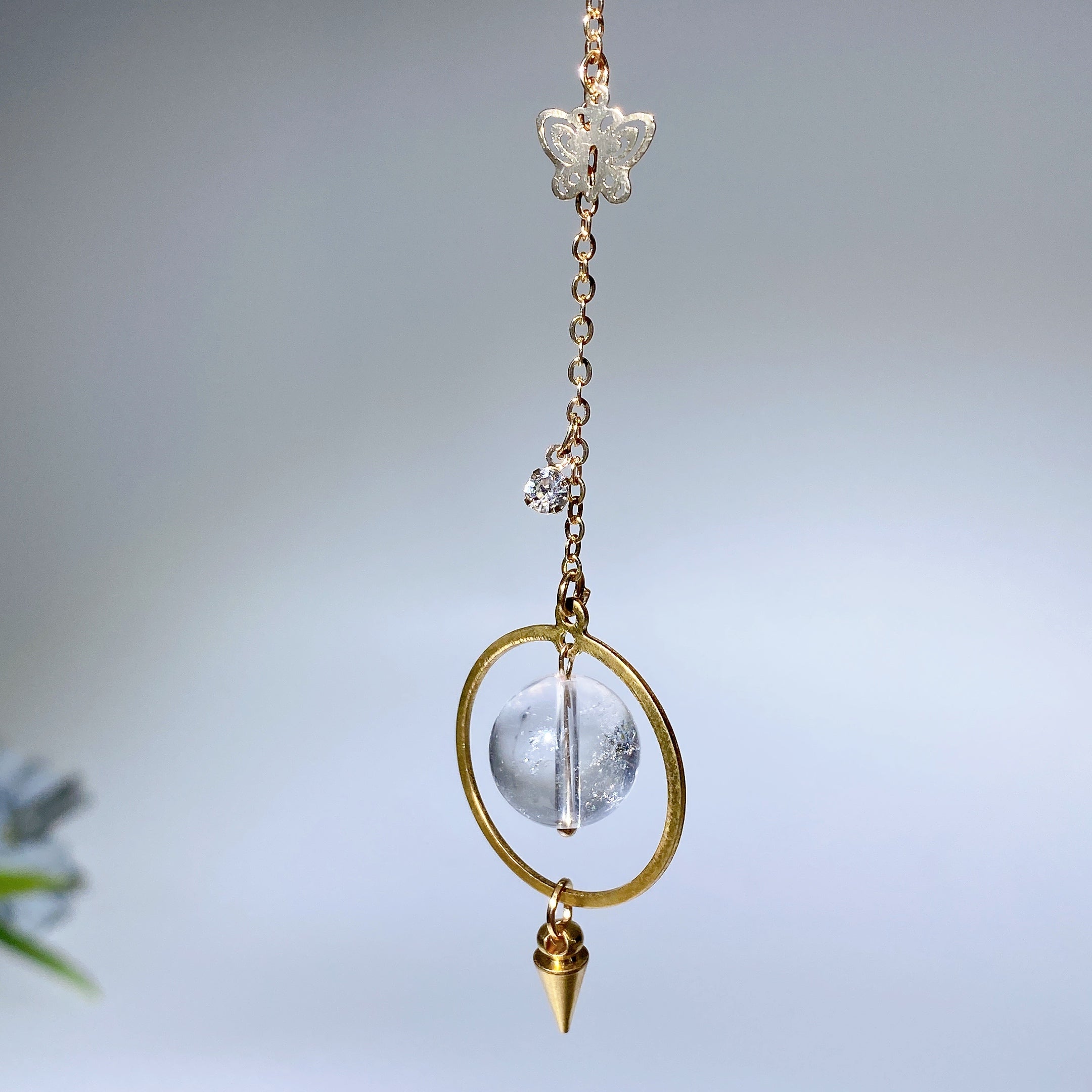 16 cm großes Kristall-Heilpendel für Energie- und Chakra-Balance