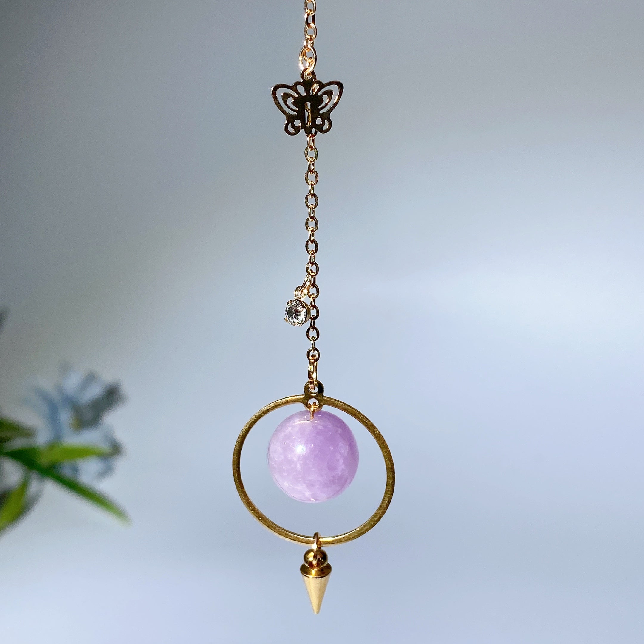 16 cm großes Kristall-Heilpendel für Energie- und Chakra-Balance