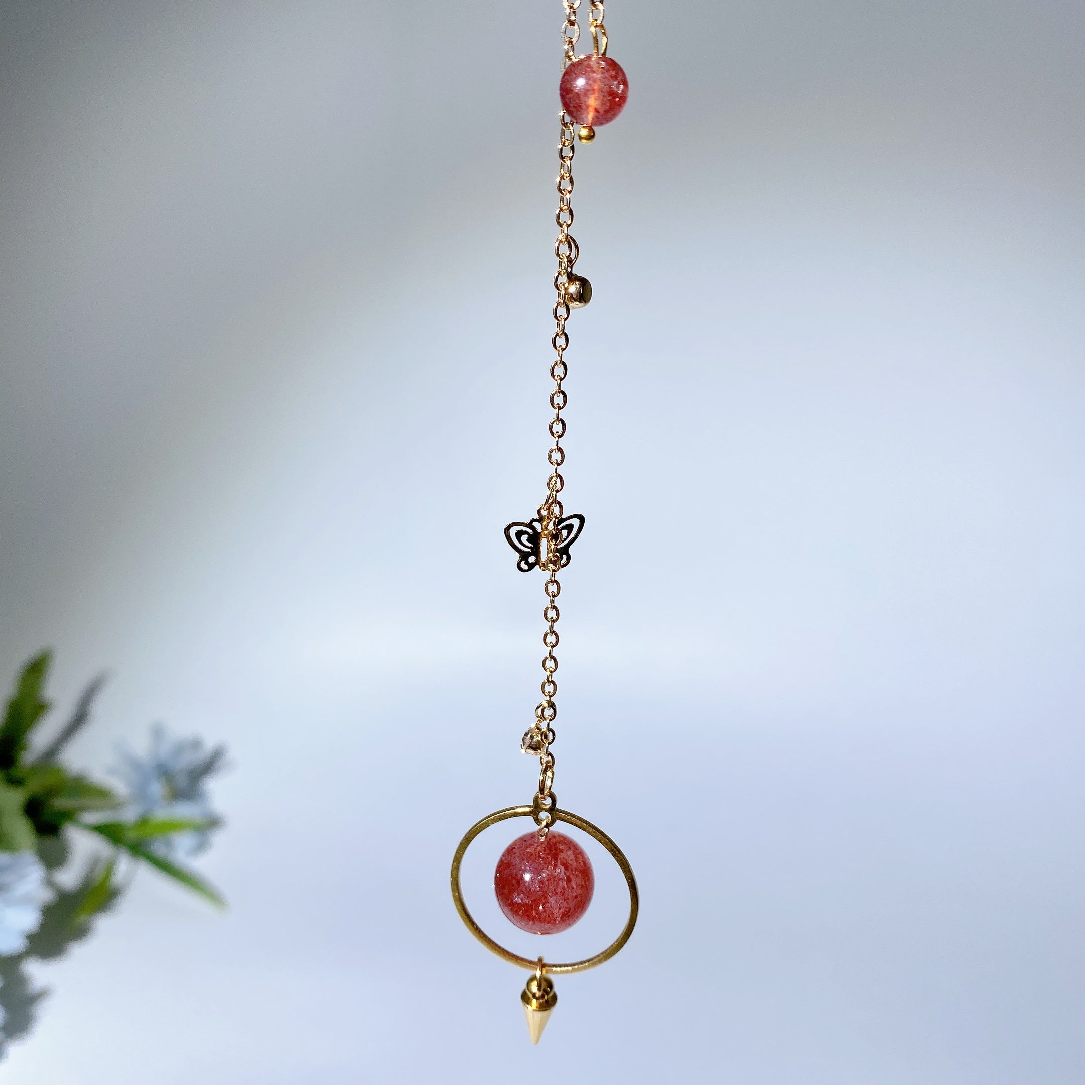16 cm großes Kristall-Heilpendel für Energie- und Chakra-Balance