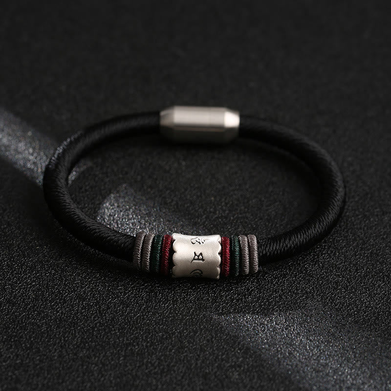 16 cm Sterlingsilber-Armband „Om Mani Padme Hum Peace“