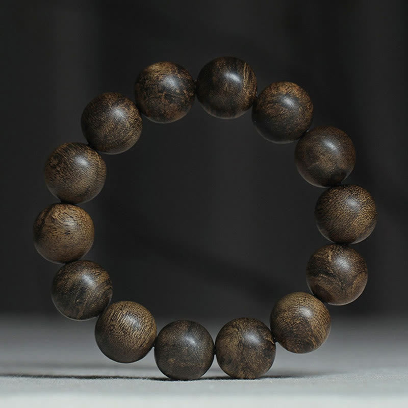 16 mm Adlerholz-Armband mit Friedensstärke aus Hoi An, Vietnam