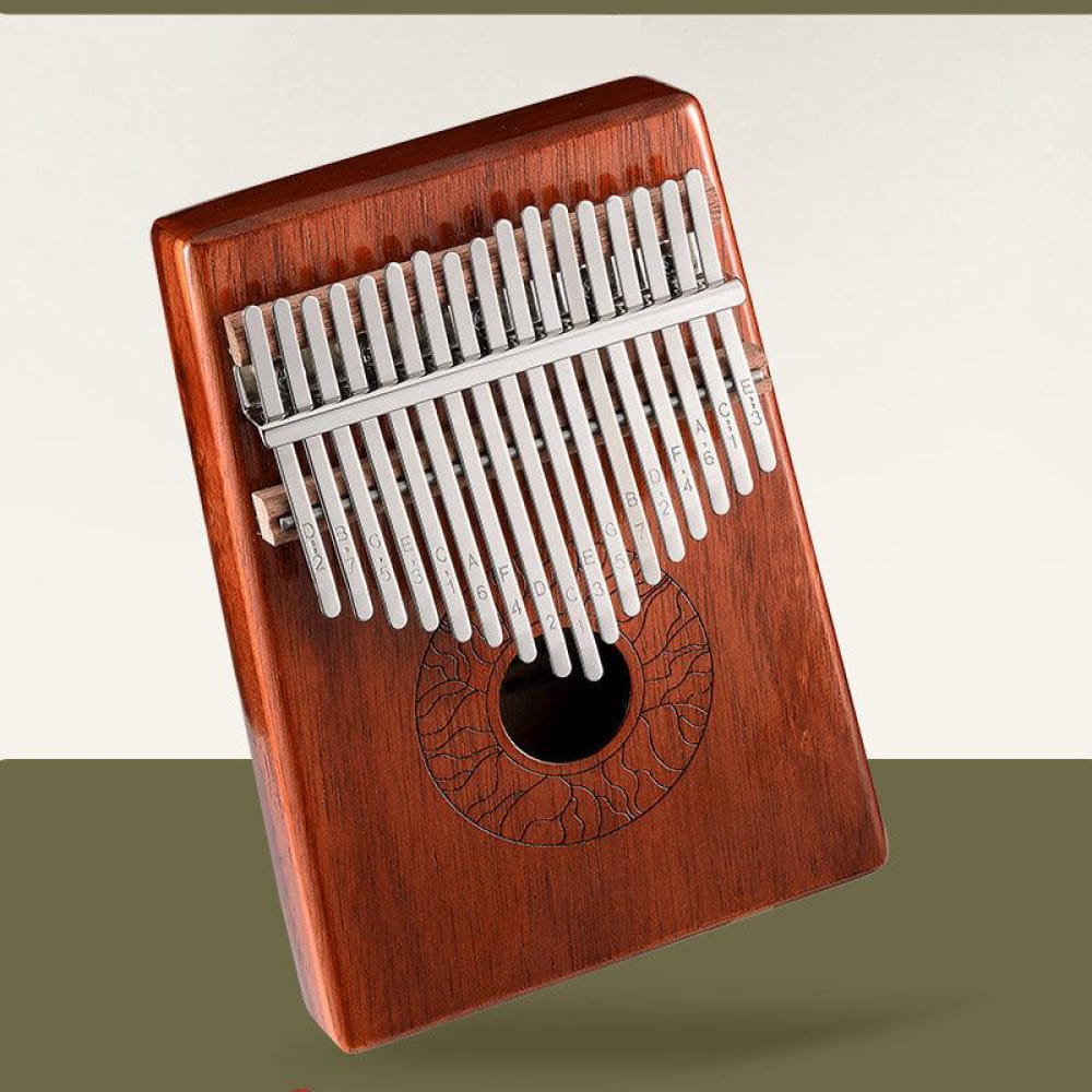 17 Key Acacia C Tone Kalimba with Round Hole Resonance - 17 Keys / Acacia / Ore Metal Piano