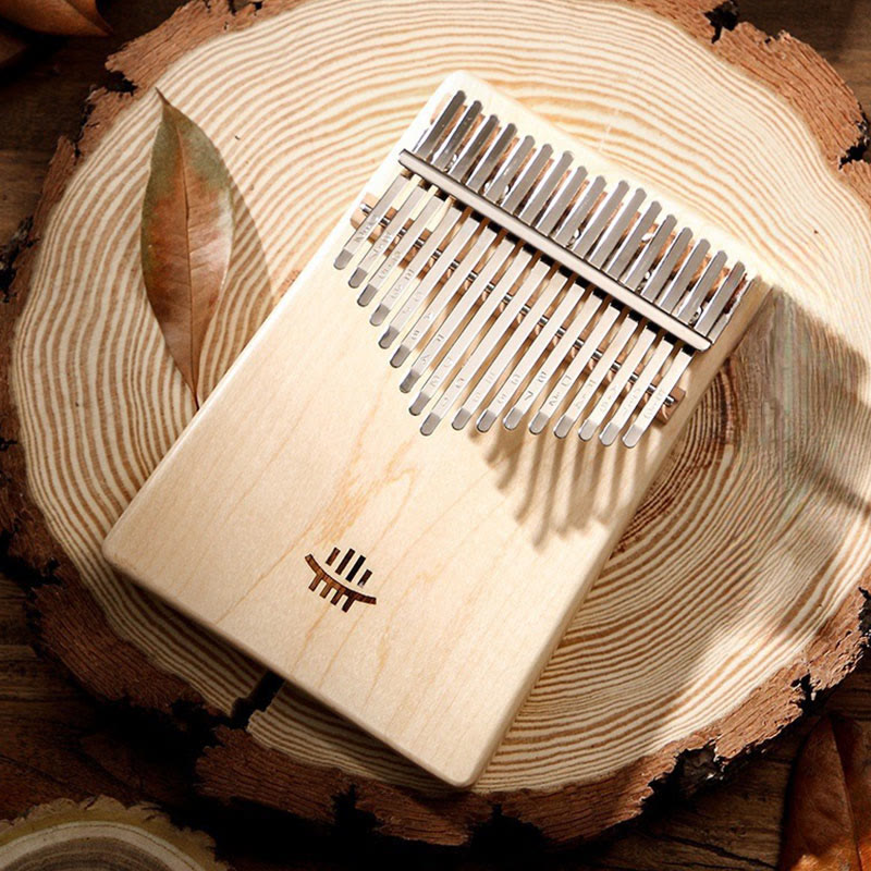 Kalimba mit 17 Tasten aus Ahornholz | Meditationszubehör