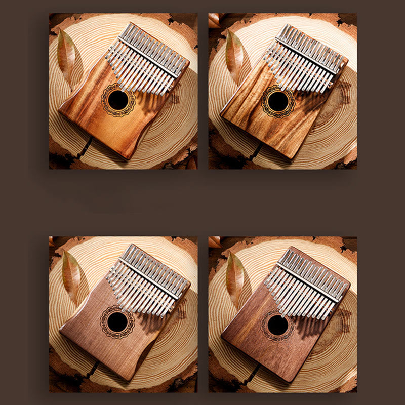 17 Tasten Mahagoni Holz Meditation Kalimba Daumenklavier