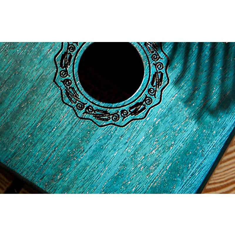 17 Tasten Mahagoni Holz Meditation Kalimba Daumenklavier