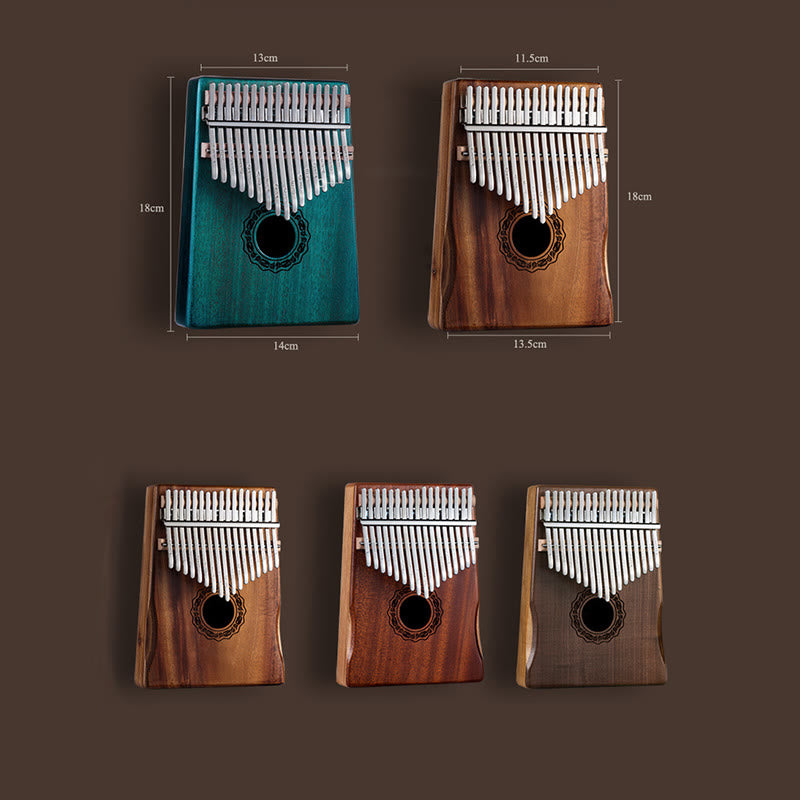 17 Tasten Mahagoni Holz Meditation Kalimba Daumenklavier