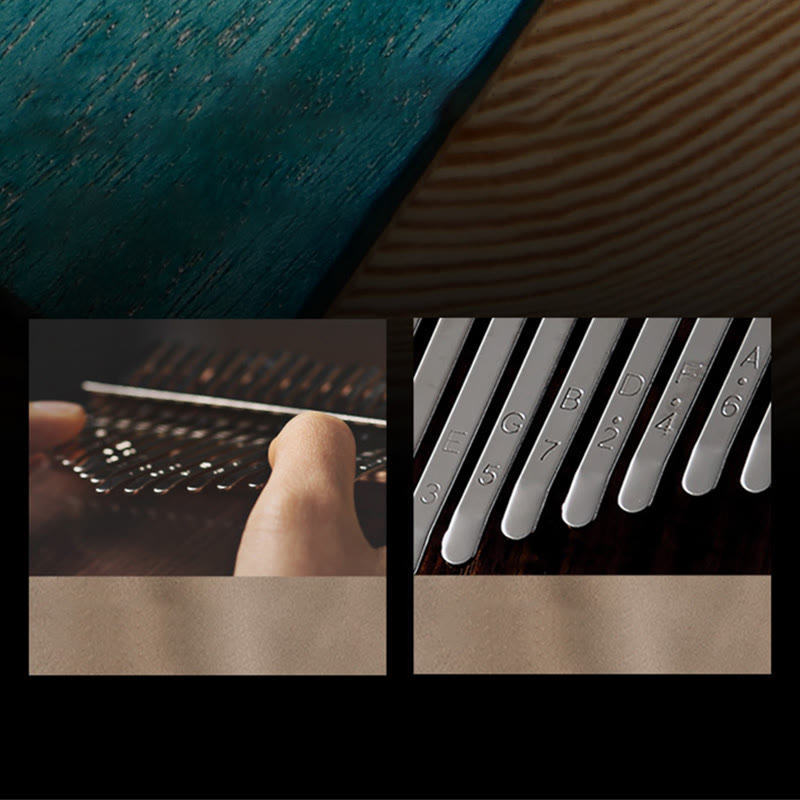 17 Tasten Mahagoni Holz Meditation Kalimba Daumenklavier