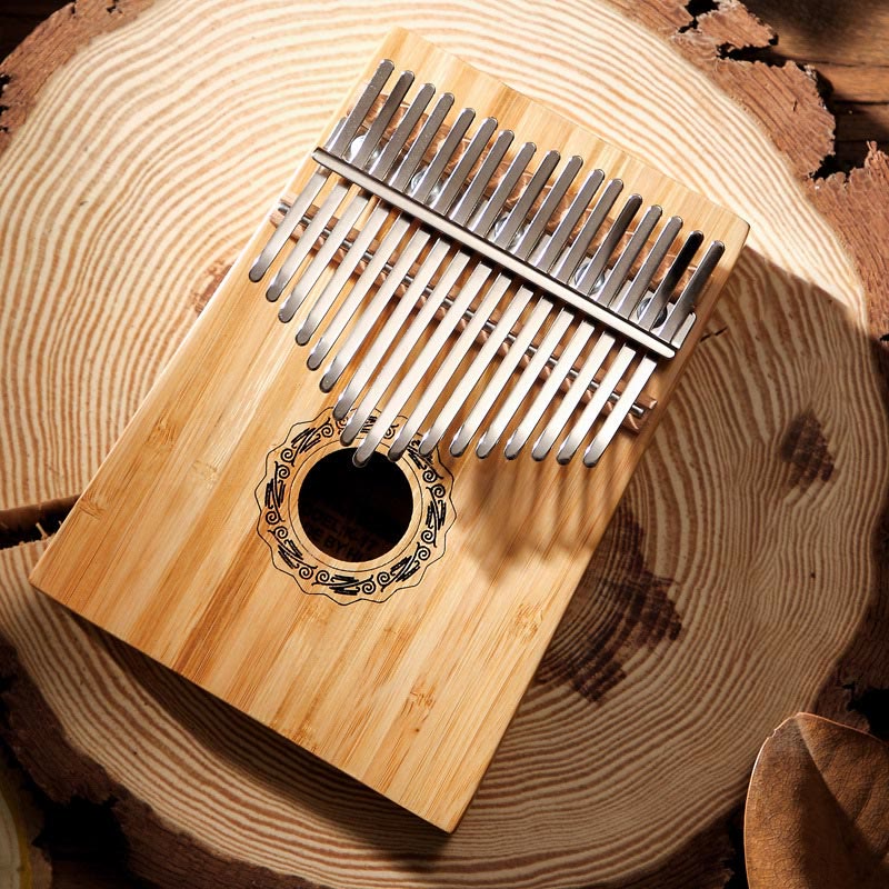 17 Tasten Mahagoni Holz Meditation Kalimba Daumenklavier