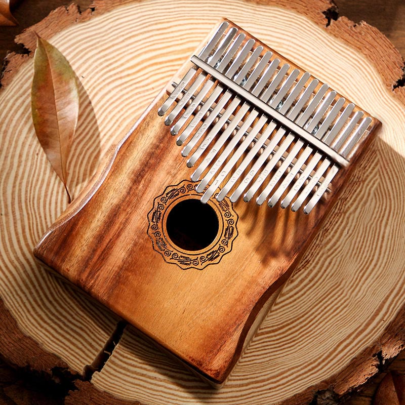 17 Tasten Mahagoni Holz Meditation Kalimba Daumenklavier