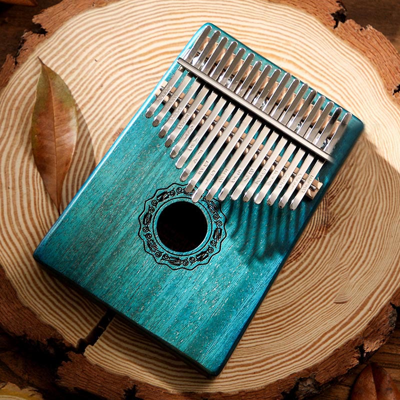 17 Tasten Mahagoni Holz Meditation Kalimba Daumenklavier