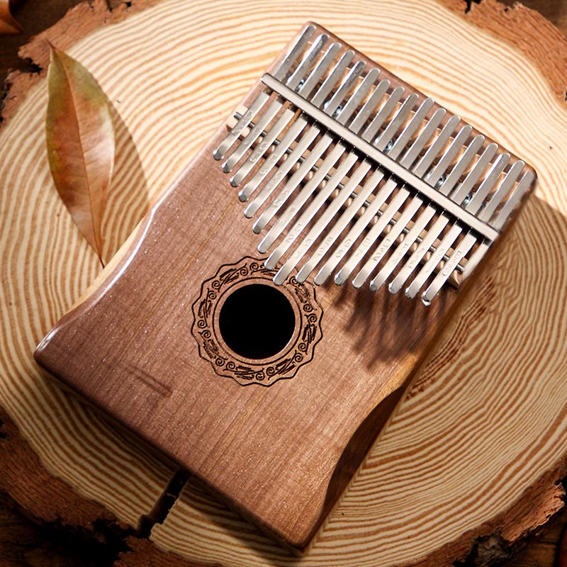 17 Tasten Mahagoni Holz Meditation Kalimba Daumenklavier