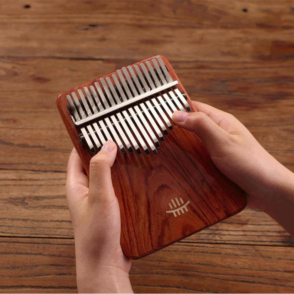 17 Key Zambian Rosewood C Tone Kalimba Thumb Piano - 17 Keys / Zambian RoseWood / Ore Metal Piano