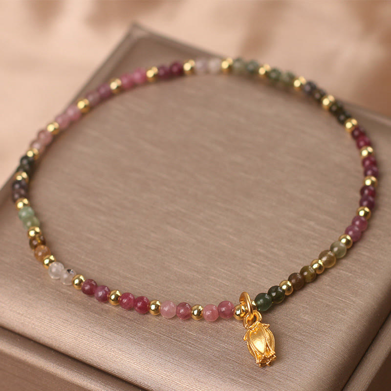 4mm Tourmaline Spiritual Bracelet for Positive Energy