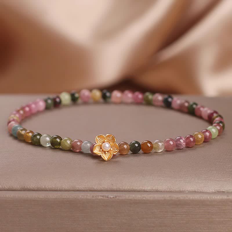 4mm Tourmaline Spiritual Bracelet for Positive Energy