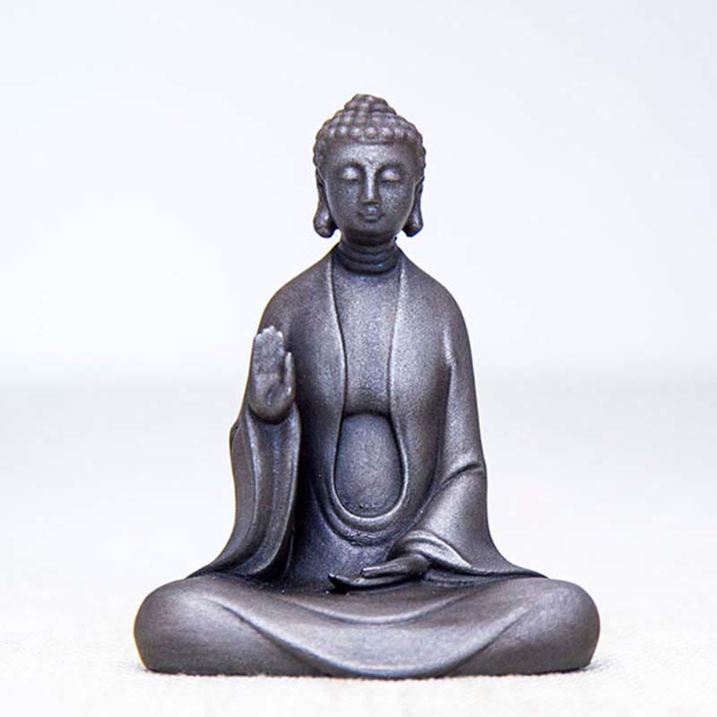 Meditation Buddha Statue | Iron Powder Rust Cast 12cm Sculpture