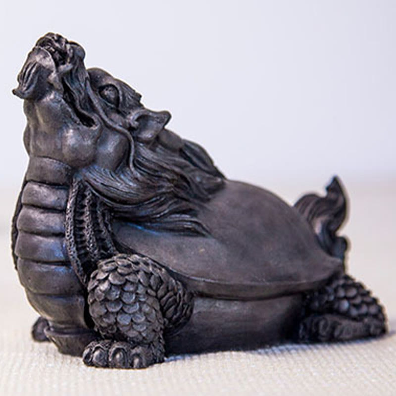 Dragon Turtle Spiritual Statue | Iron Powder Resin 17cm