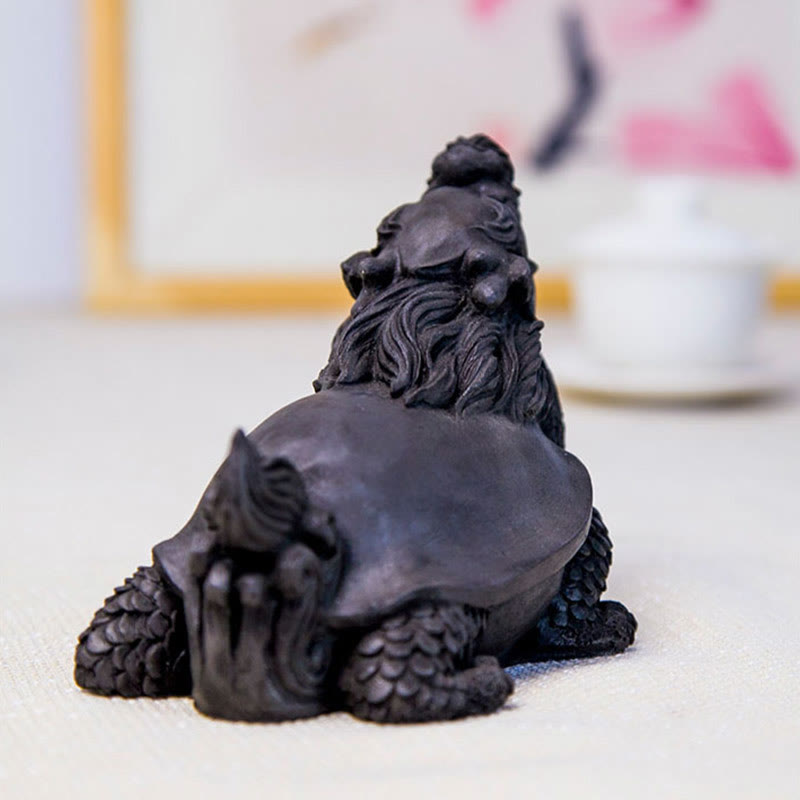 Dragon Turtle Spiritual Statue | Iron Powder Resin 17cm