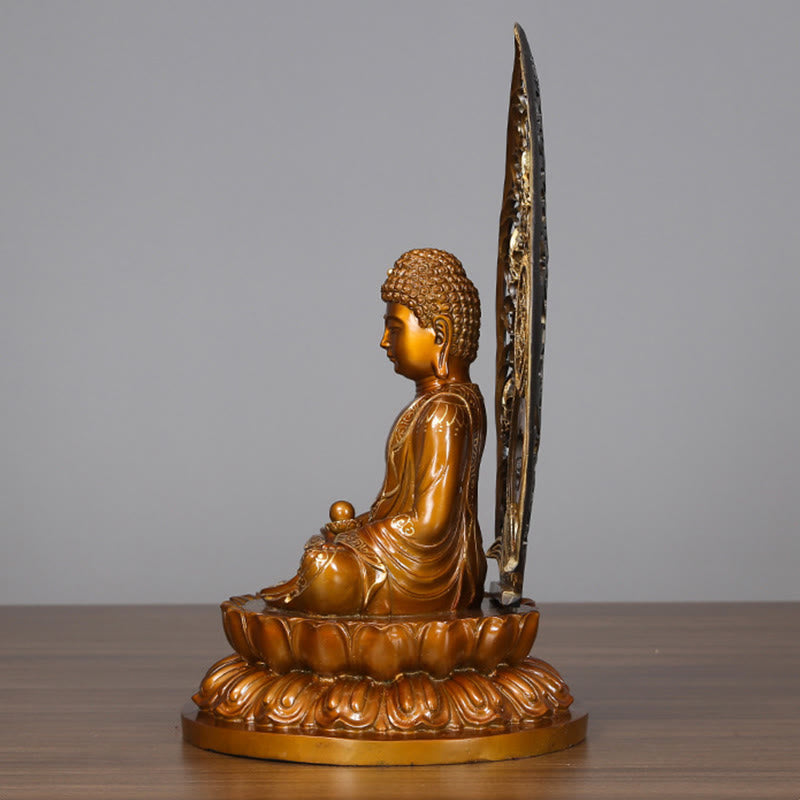24" Copper Buddha Statue | Sakyamuni Amitabha Serenity