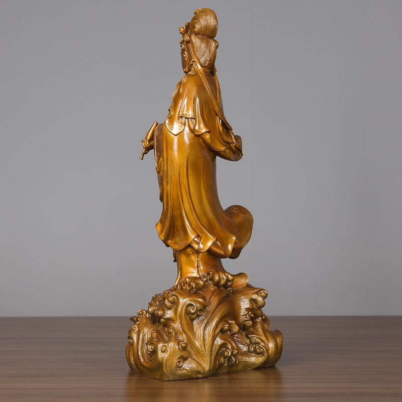 Small Copper Avalokitesvara Statue | Harmony Decor 11cm
