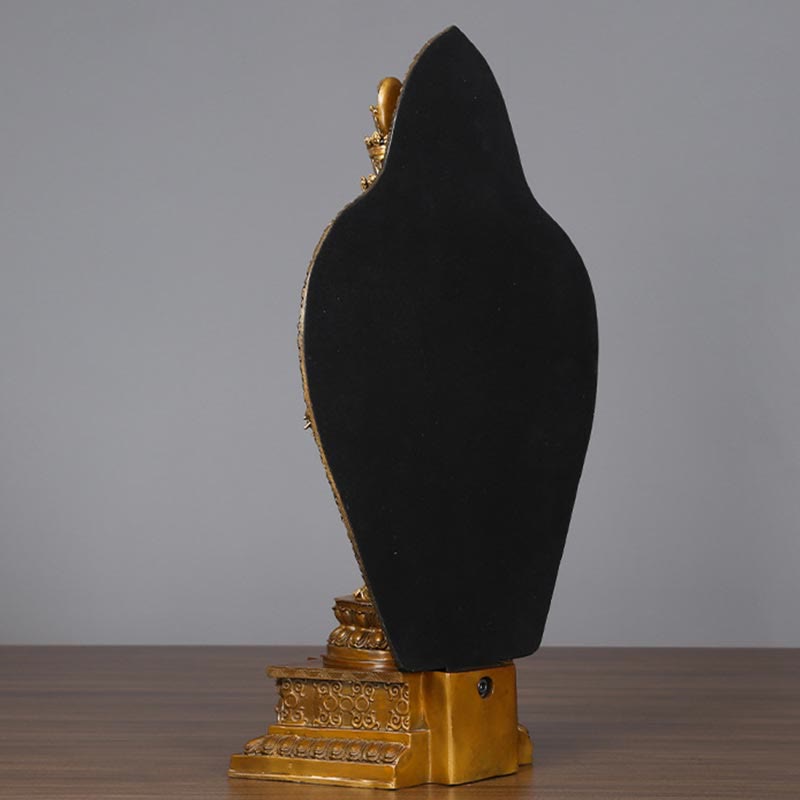 Large Avalokitesvara Buddha Statue in Brass and Copper, 65cm