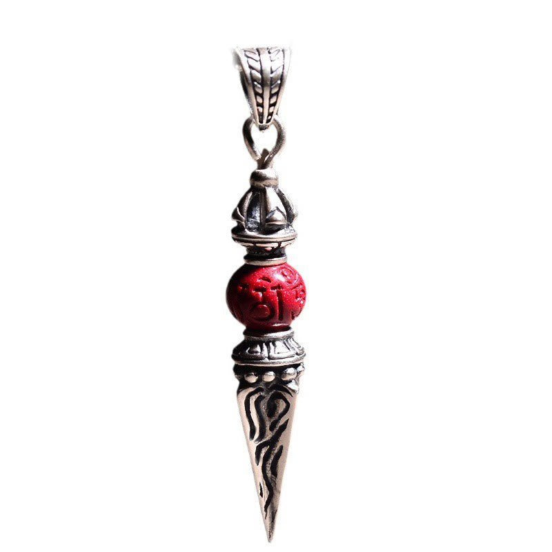 Cinnabar Dorje Vajra Necklace Pendant Spiritual Blessing