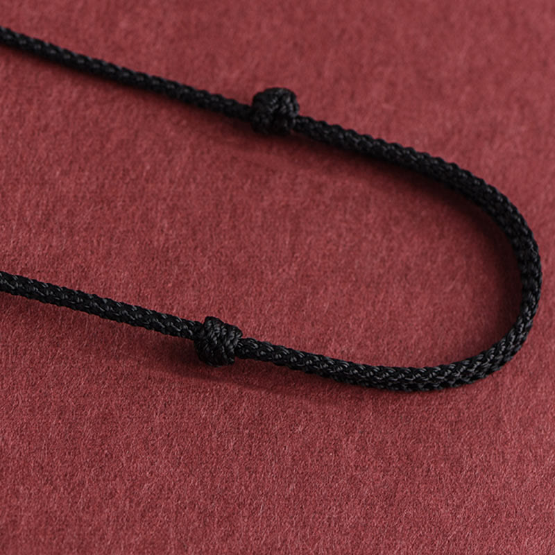 999 Sterling Silver Heart Sutra Necklace Pendant for Spiritual Wisdom