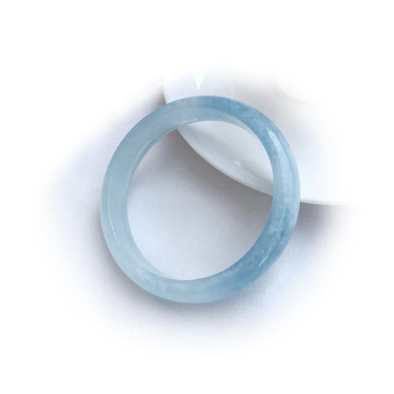 Natural Aquamarine Blessing Bangle Bracelet