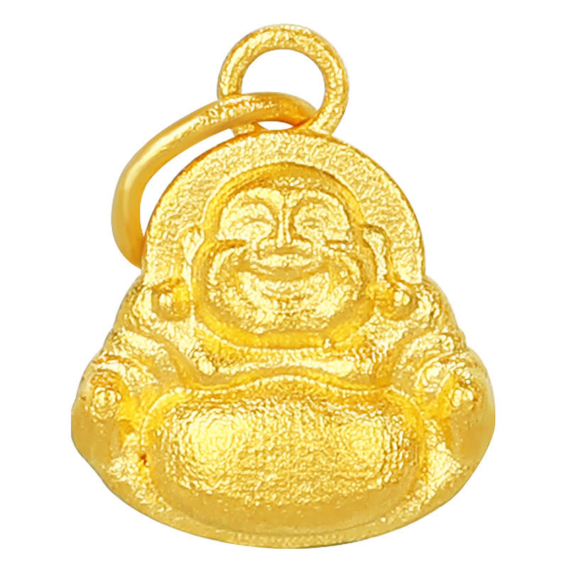 Halskette mit Anhänger „Lachender Buddha“ aus 999er Gold für Glück und Reichtum