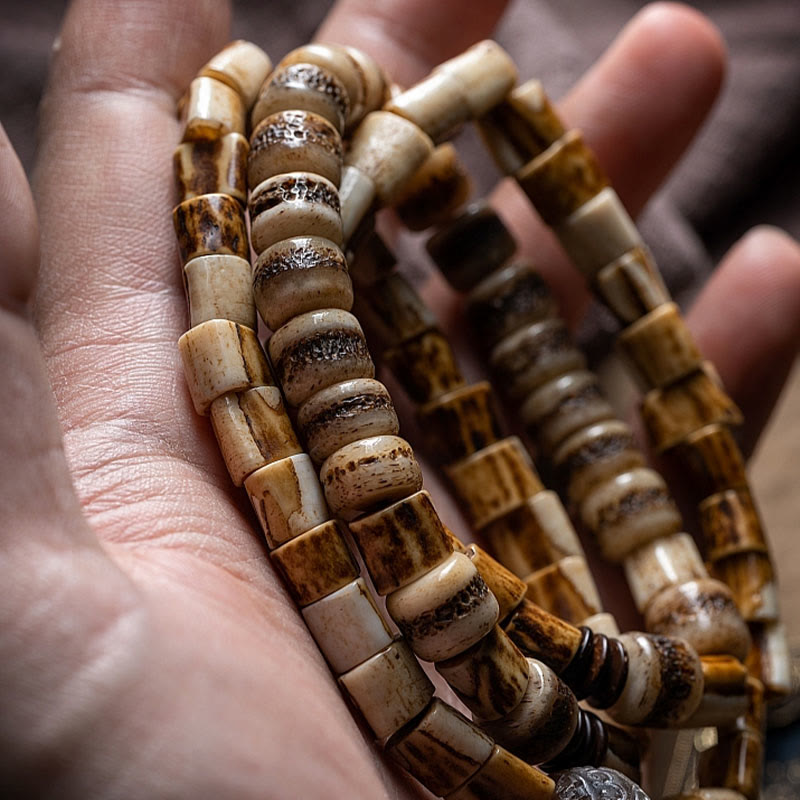 Unisex Deer Bone Yak Bone Spiritual Balance Bracelet