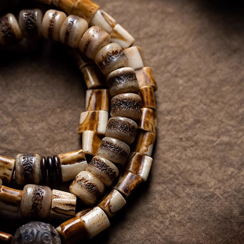 Unisex Deer Bone Yak Bone Spiritual Balance Bracelet