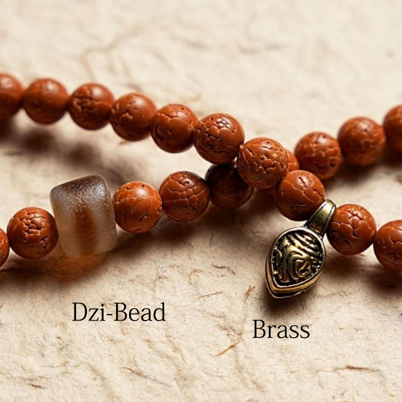 108 Perlen Bodhi Seed Mala Armband Halskette für Weisheit und Frieden