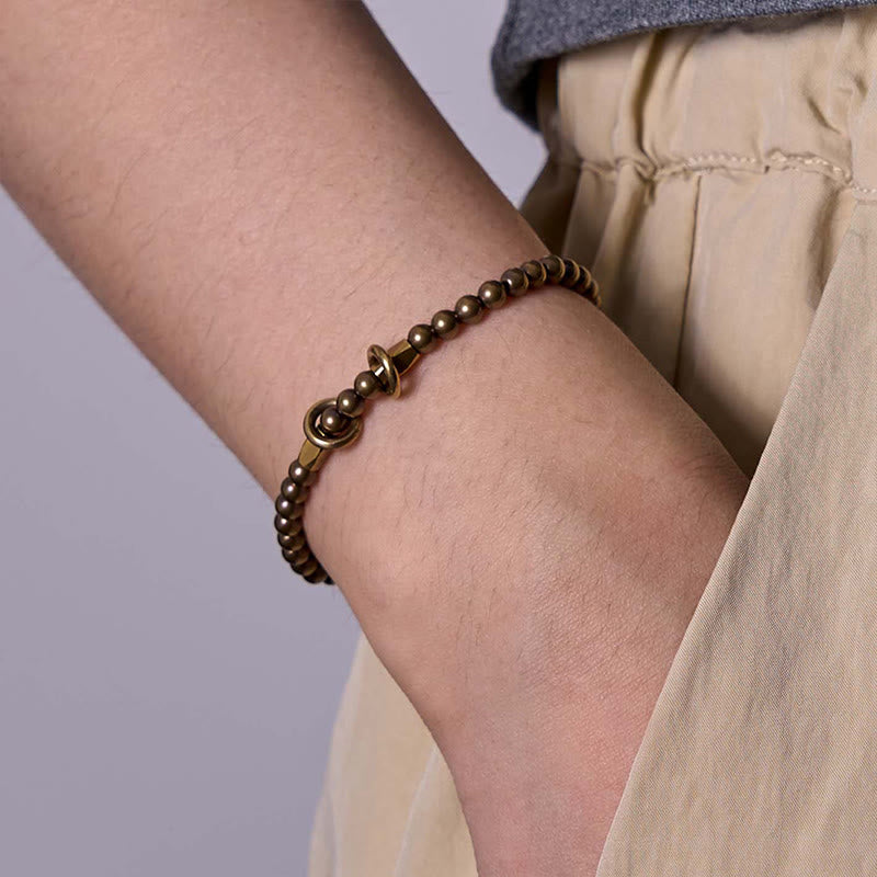 Copper Brass Couple Bracelet for Wealth & Self Care
