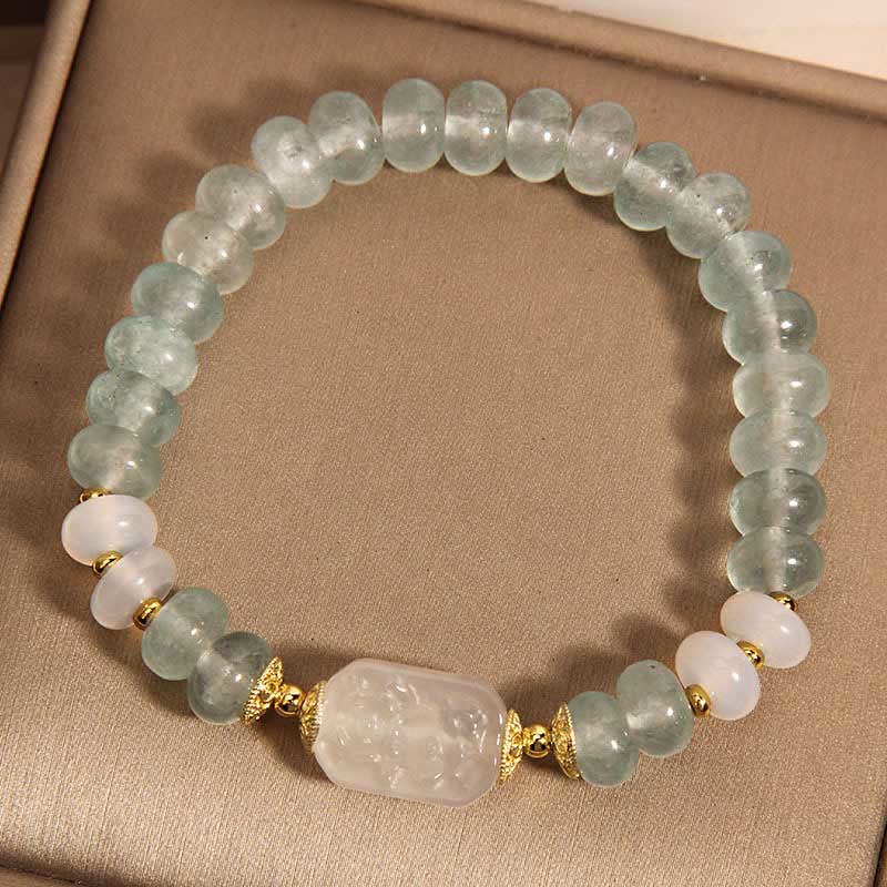 Aquamarine Jade Serenity Bracelet for Emotional Balance