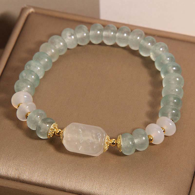 Aquamarine Jade Serenity Bracelet for Emotional Balance