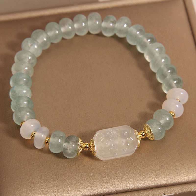 Aquamarine Jade Serenity Bracelet for Emotional Balance