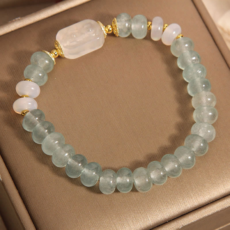 Aquamarine Jade Serenity Bracelet for Emotional Balance