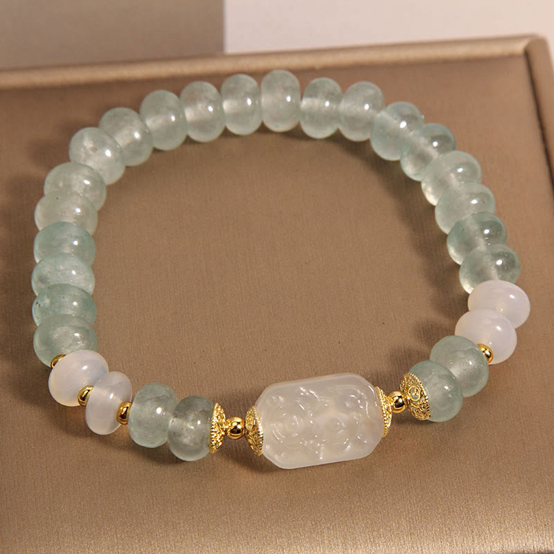 Aquamarine Jade Serenity Bracelet for Emotional Balance