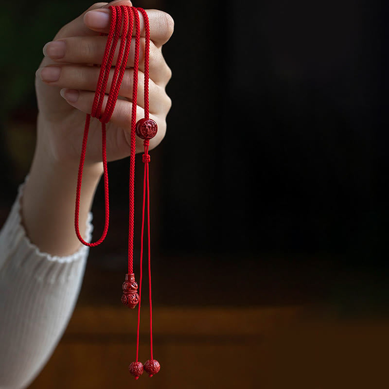 Cinnabar Gourd Red String Belly Chain for Calm & Blessing