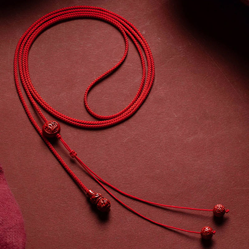 Cinnabar Gourd Red String Belly Chain for Calm & Blessing