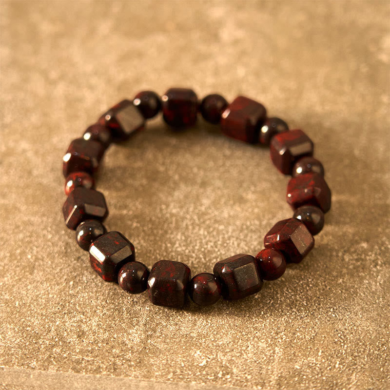 Bloodstone Strength Spiritual Bracelet for Vitality & Protection