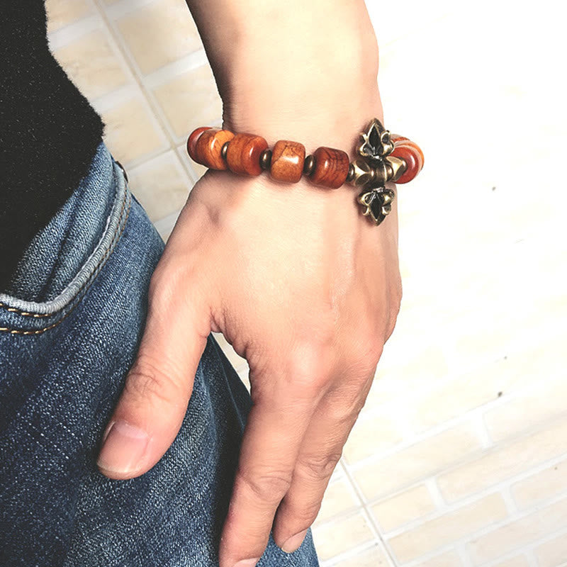 12mm Yak Bone Copper Resilience Bracelet for Spiritual Balance