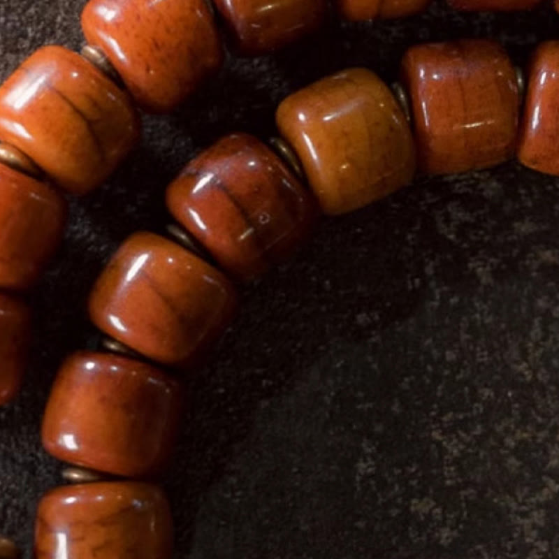 Double Wrap Yak Bone Copper Spiritual Bracelet for Balance