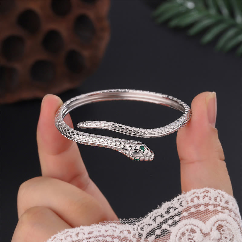 999 Sterling Silver Snake Year Zodiac Bracelet